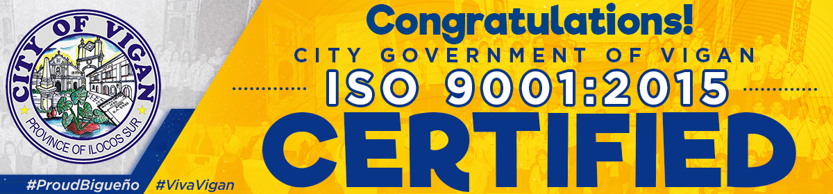 City Government of Vigan is ISO 9001: 2015 Certified