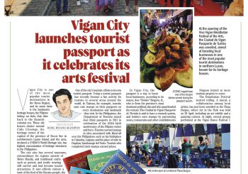 Vigan City launches tourist passport as it celebrates its arts festival – Daily Tribune
